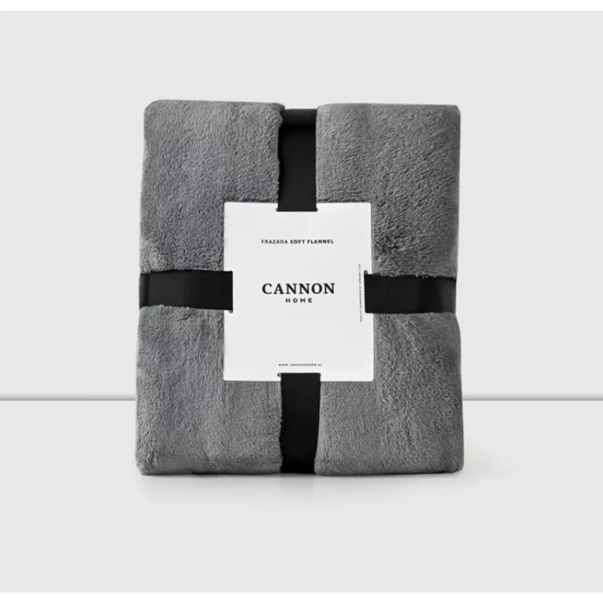 CANNON - Frazada Flannel Cannon 2 Plazas Gray