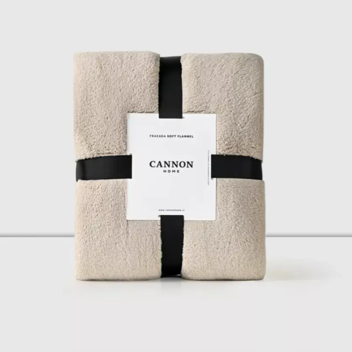 CANNON - Frazada Flannel Cannon 2 Plazas Beige