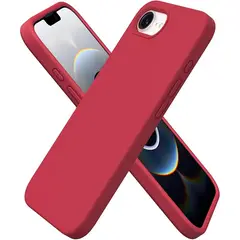 GENERICO - Carcasa Silicona Color Para iPhone 16e - Rojo