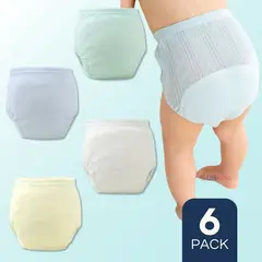 UTILISIMO - Pack 6 Calzón Calzoncillo Niño Entrenamiento Algodón Cintura Elástica