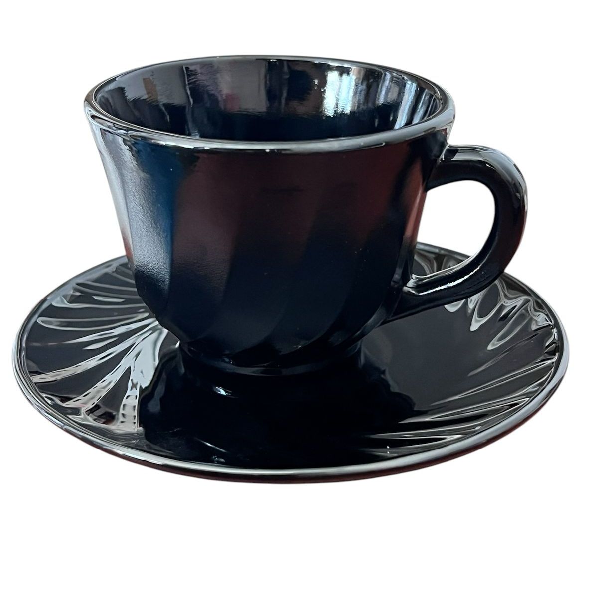GENERICO - Pack De 6 Tazas Café Con Plato Juego 6 Tazas Set Elegante