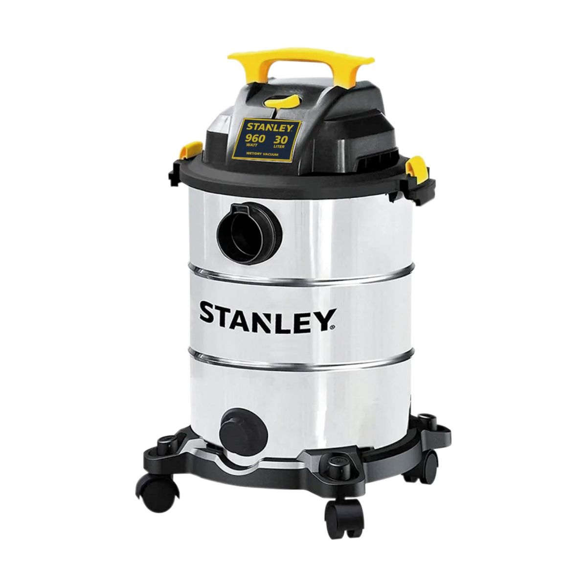 STANLEY - Aspiradora STANLEY Acero Inox. super secas o mojadas 900W. - 30 lts