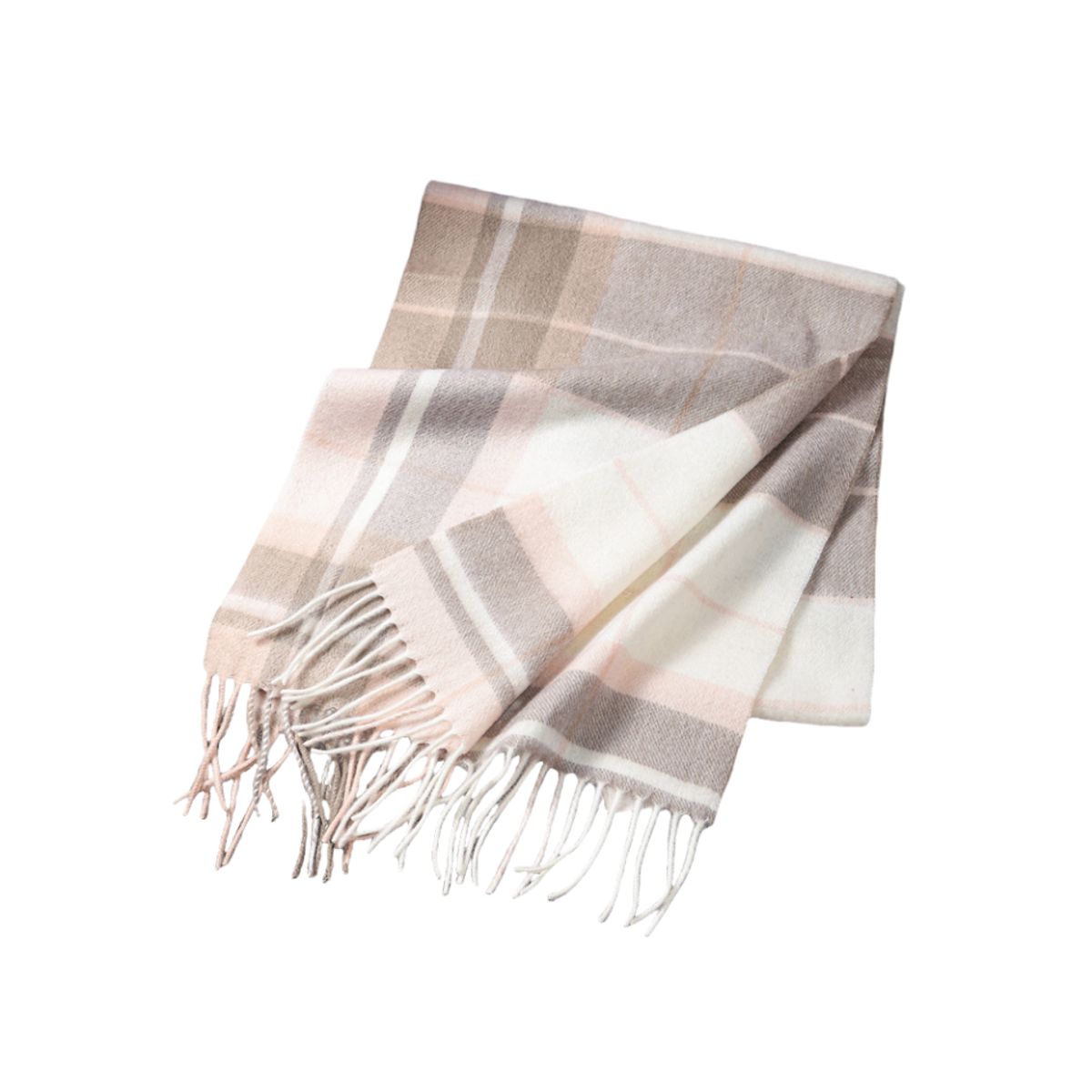 TIOZONEY - Bufanda de lana a cuadros