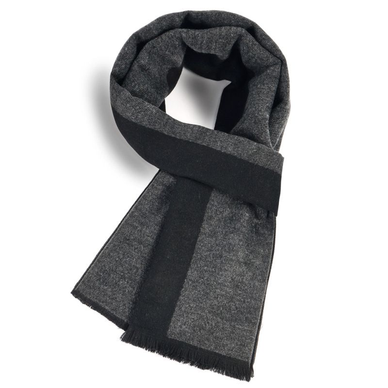 TIOZONEY - Bufanda de cuadros en bloques de color para hombre