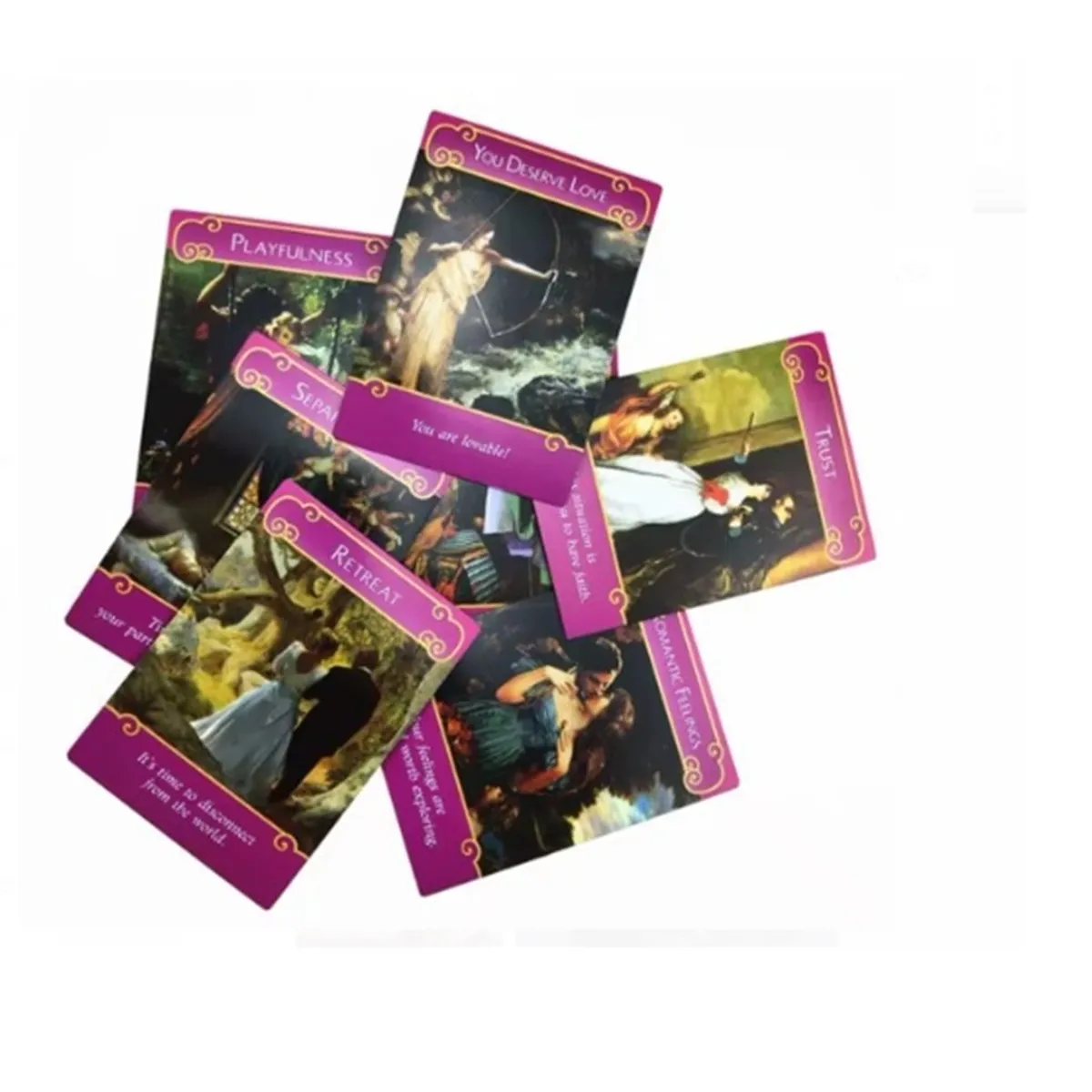 GENERICO - JUEGO DE 44 CARTAS ORACULO THE ROMANCE ANGELS