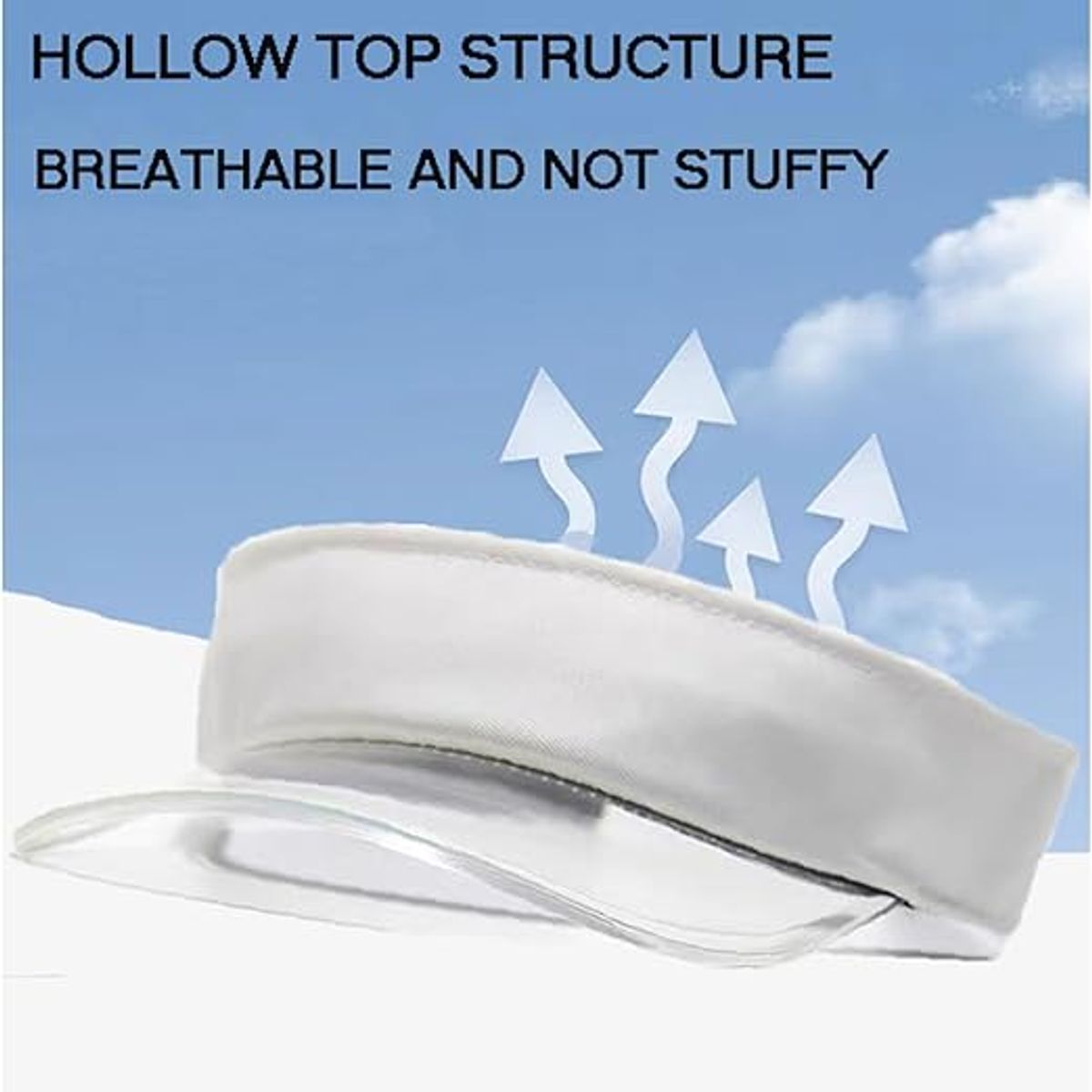 TIOZONEY - Sombrero de plástico transparente de color transparente