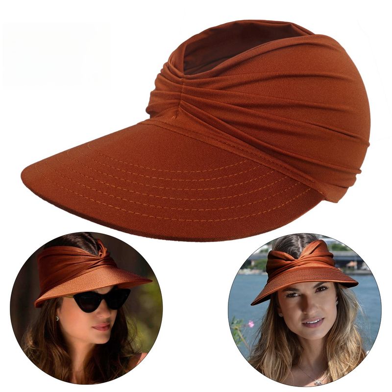 TIOZONEY - Sombrero de plástico transparente de color transparente