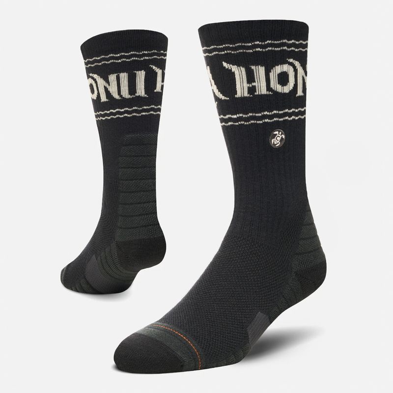 HAKA HONU - Calcetines Hombre Sendero Negro / Blanco Haka Honu