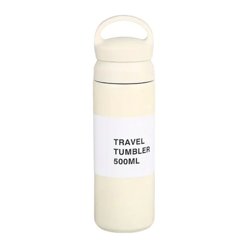 GENERICO - Termo Vaso Termico Con Asa Acero Inoxidable 500ml
