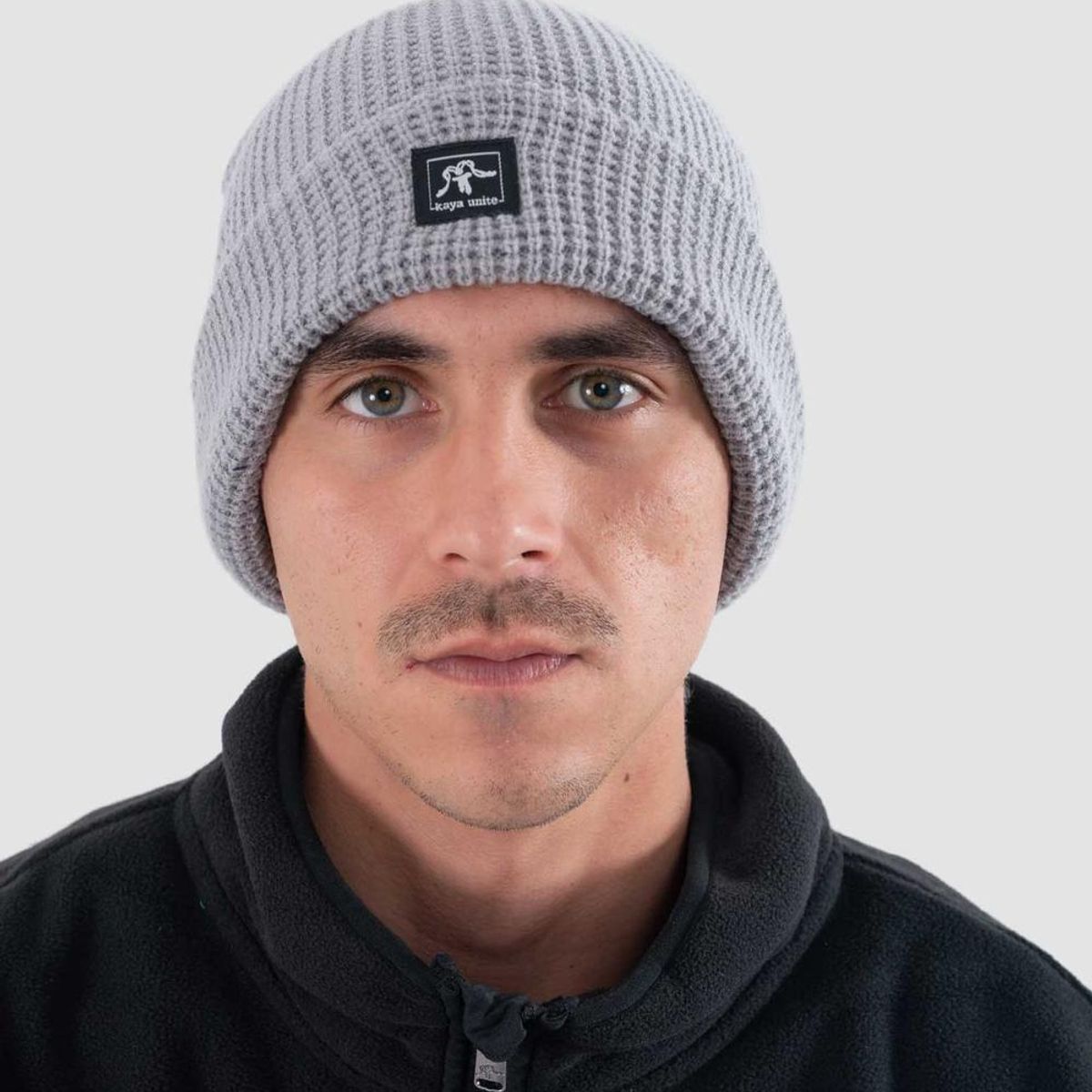 KAYA UNITE - Beanie Waffle Logo Gris