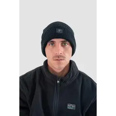 KAYA UNITE - Gorro Beanie Waffle Logo Negro