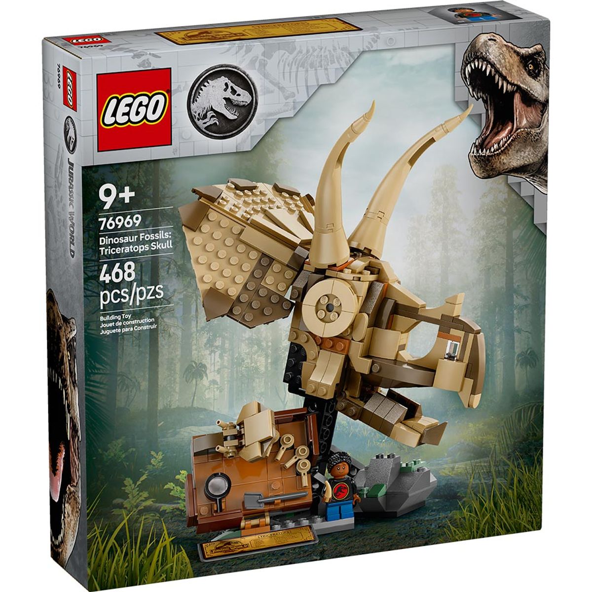 LEGO - LEGO Fósiles de Dinosaurio: Cráneo de Triceratops (76969)