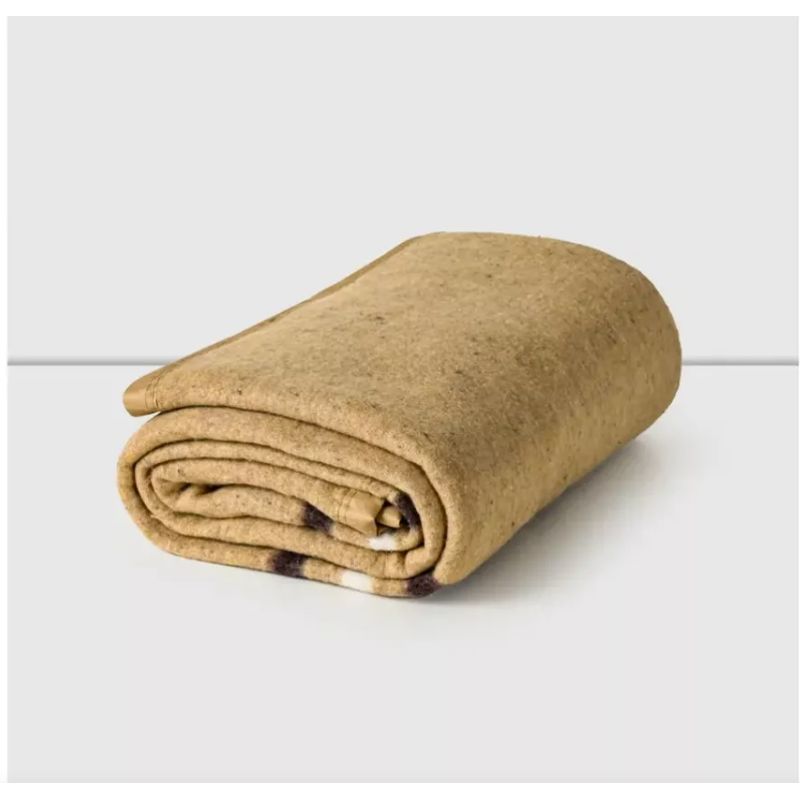 ILLUSIONS - Frazada Eco Jacquard Cannon (Apto 1 Pl Y 1.5)  SOLIDA LISTADA BEIGE