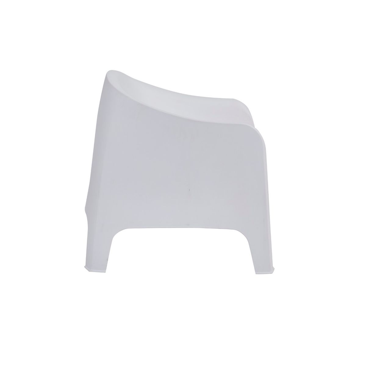 LUMAX - Sillon Individual Blanco Plastico Exterior Jardin