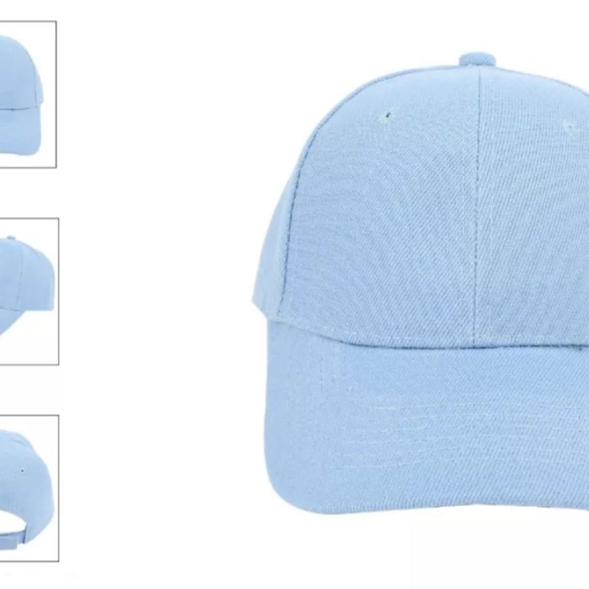 TIOZONEY - Gorro Jockey Denim Algodón Para Estampar O Bordado