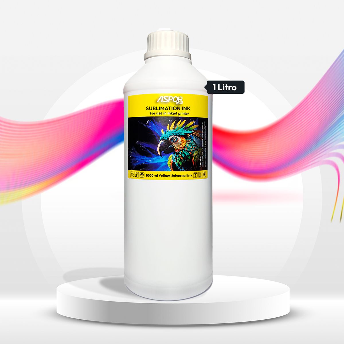 GENERICO - Tinta Para Sublimacion 1000ml Color Universal Premium Amarillo