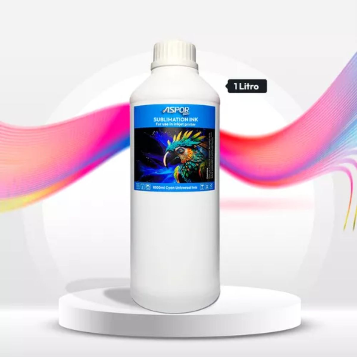 GENERICO - Tinta Para Sublimación 1000ml Color Universal Premium Cyan