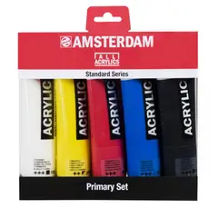 AMSTERDAM - Acrílico Pack 5 Colores 120ml Primarios