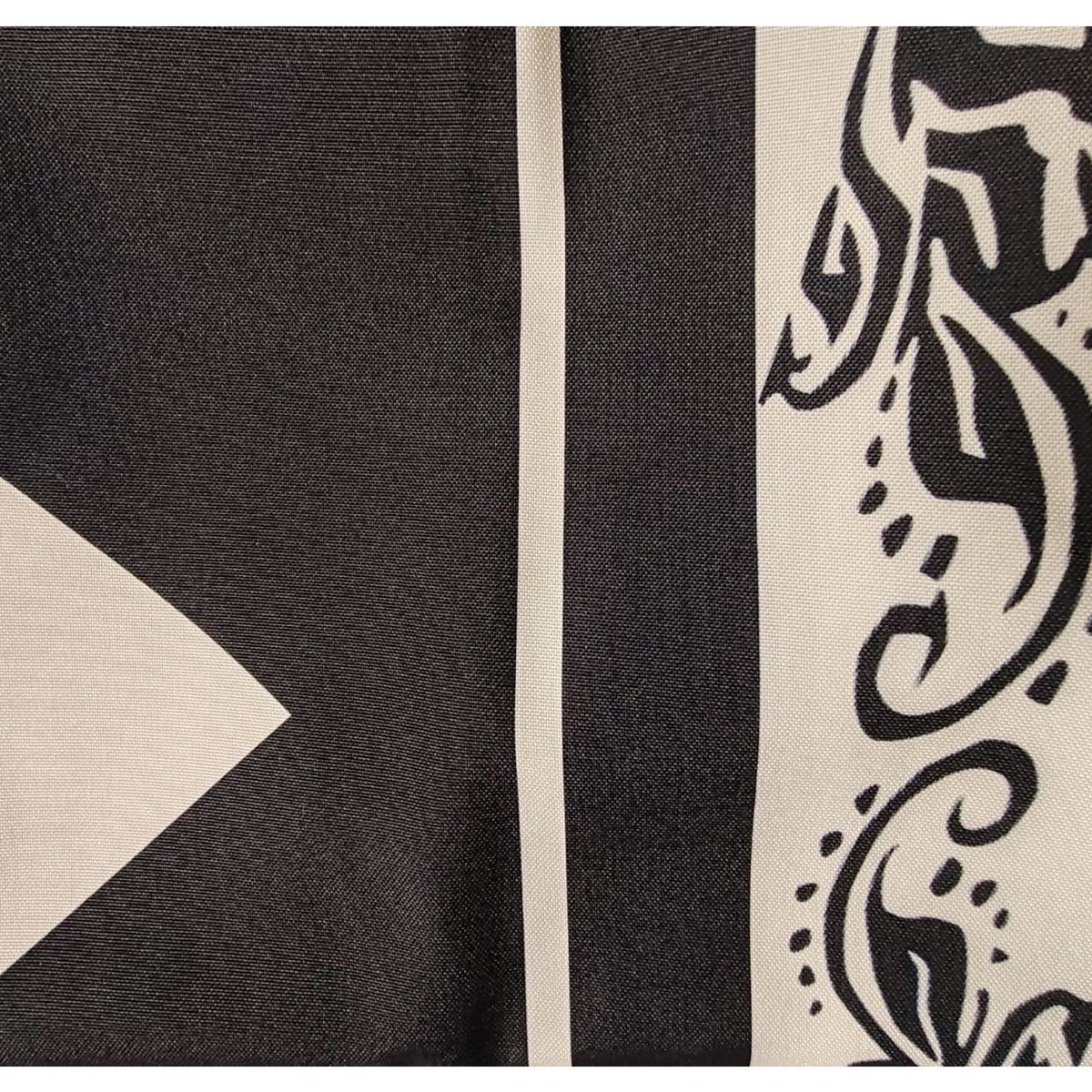 ALMA & DECO - Mantel Antimanchas Mod. Elegant Black And Beige140 X 220 Cm Rectangul