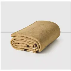 ILLUSIONS - Frazada Eco Jacquard Af Cannon 2 Plaza SOLIDA LISTADA BEIGE