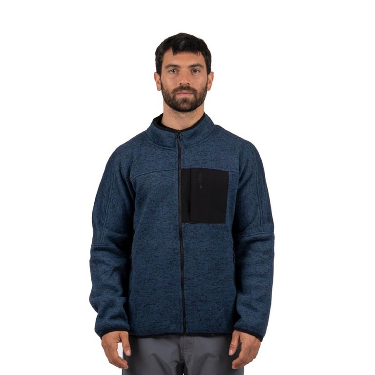 Polar Hombre Tejido Full Zip Middle 84 Azul L