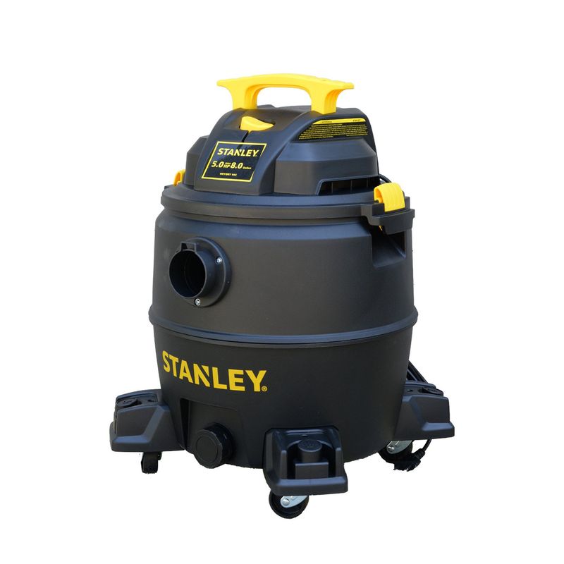STANLEY - Aspiradora STANLEY superficies secas o mojadas 5HP. Tanque de 30 lts