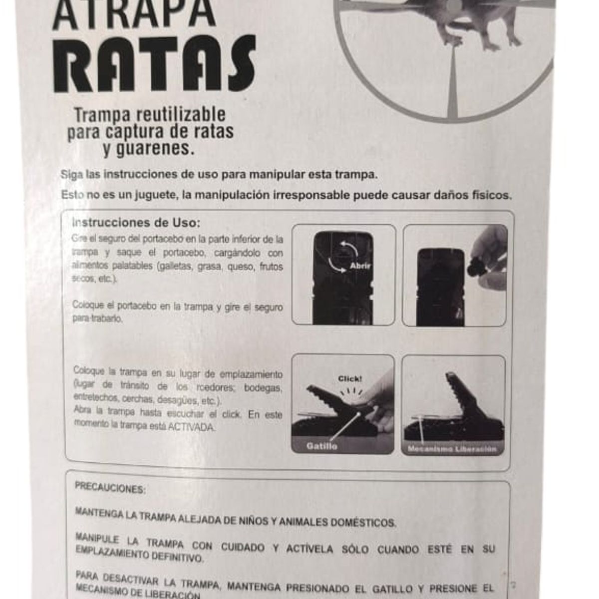 GENERICO - TRAMPA REUTILIZABLE DE GOLPE