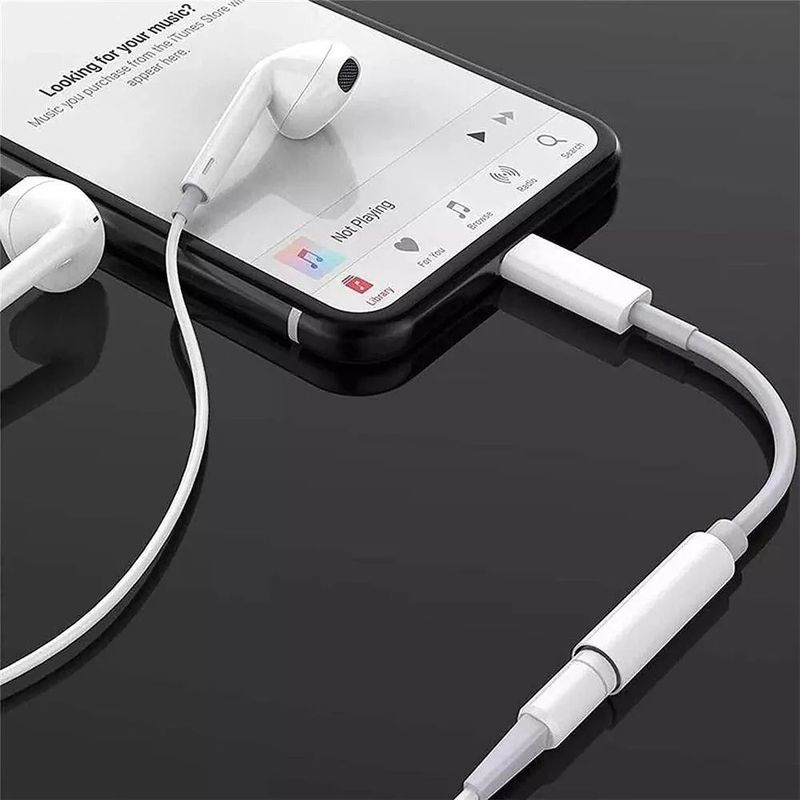 GENERICO - Adaptador iPhone Auxiliar Jac 3.5 mm