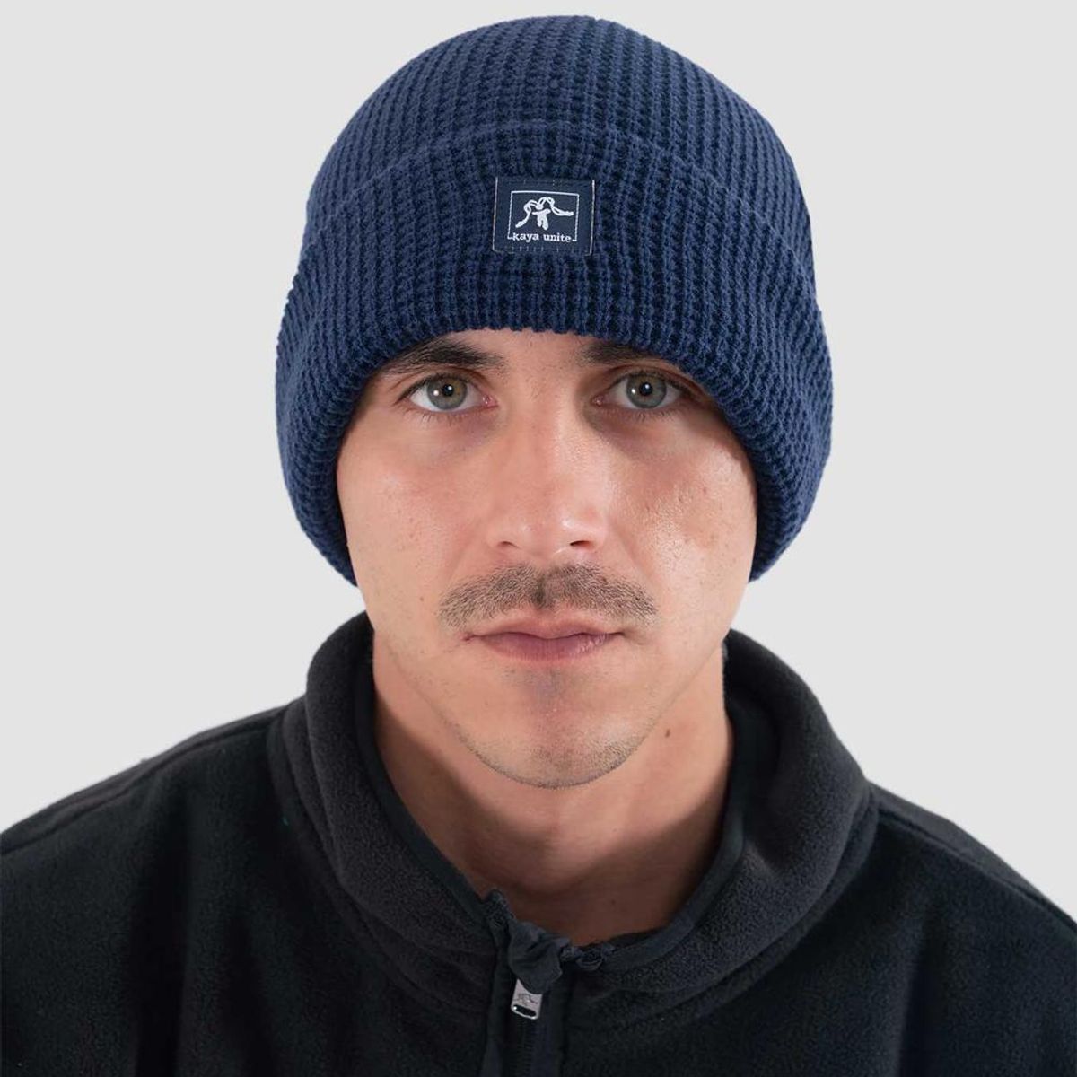 KAYA UNITE - Beanie Waffle Logo Navy