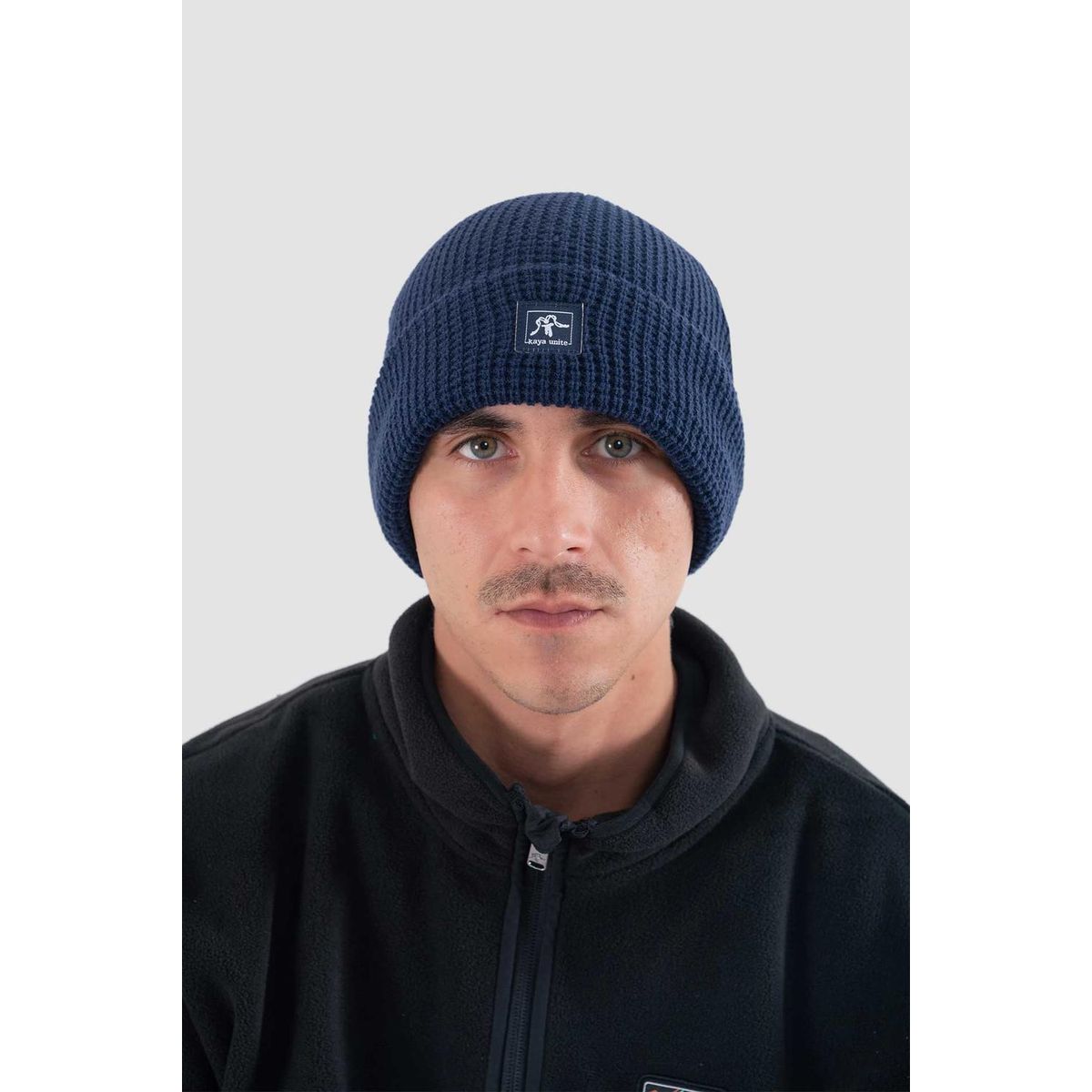 KAYA UNITE - Beanie Waffle Logo Navy