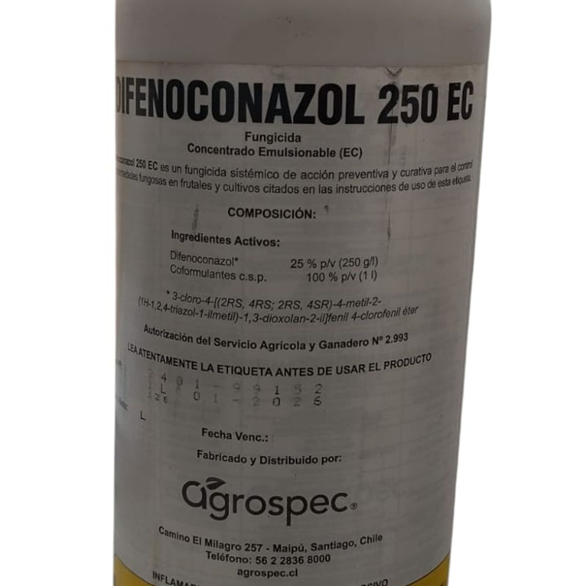GENERICO - FUNGICIDA DIFENOCONAZOL 250 EC