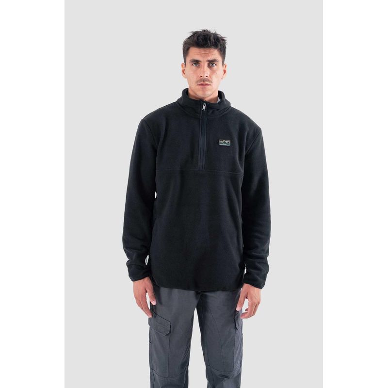 KAYA UNITE - Polar Hombre Half Zip Negro