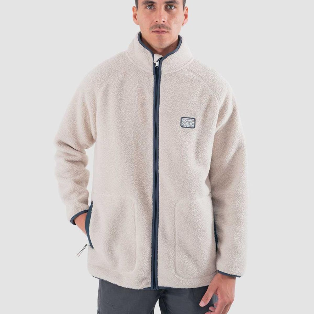 KAYA UNITE - Polerón Chiporro Hombre Full Zip Bone