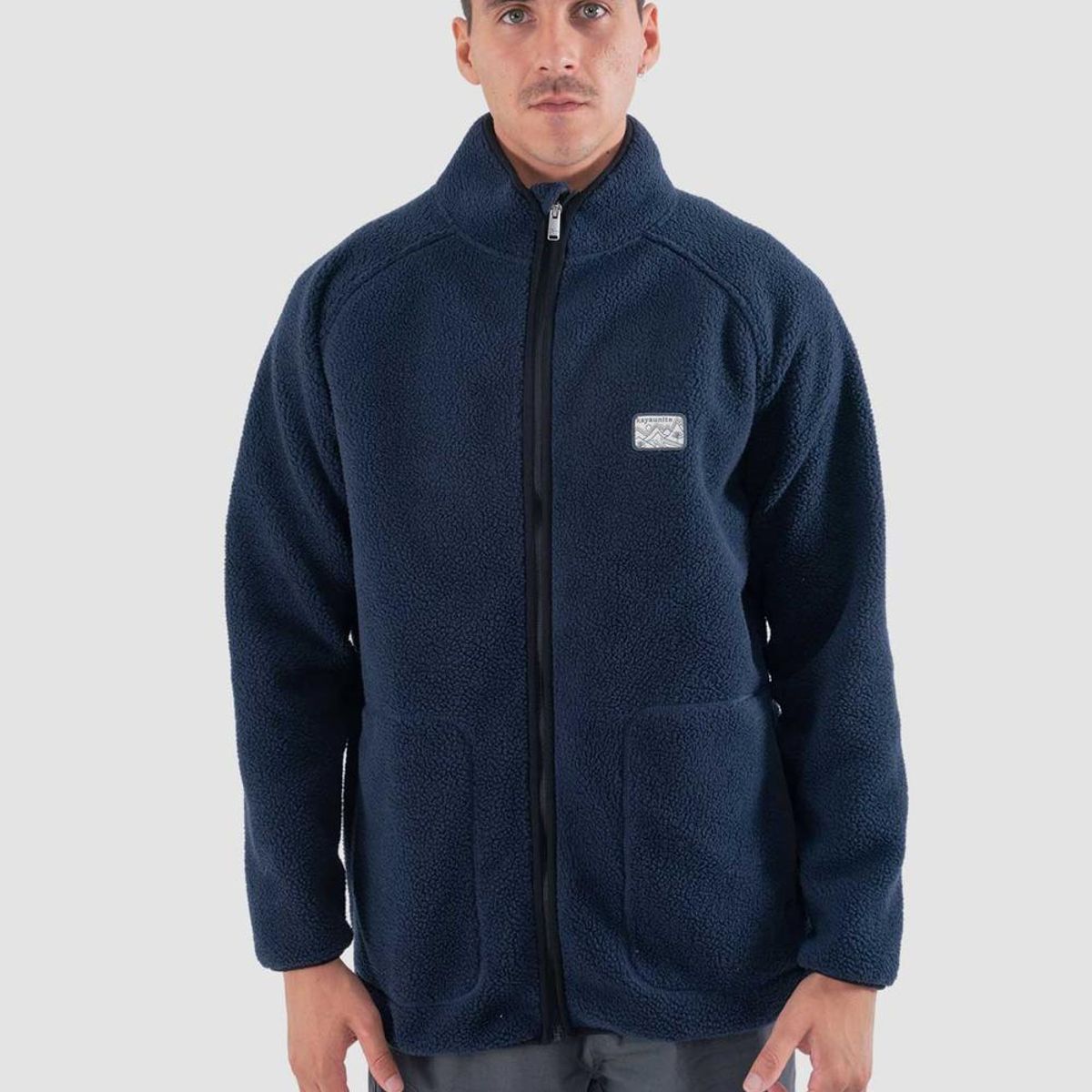 KAYA UNITE - Polerón Chiporro Hombre Full Zip Navy