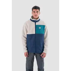 KAYA UNITE - Polerón Chiporro Hombre Pocket Full Zip Bone
