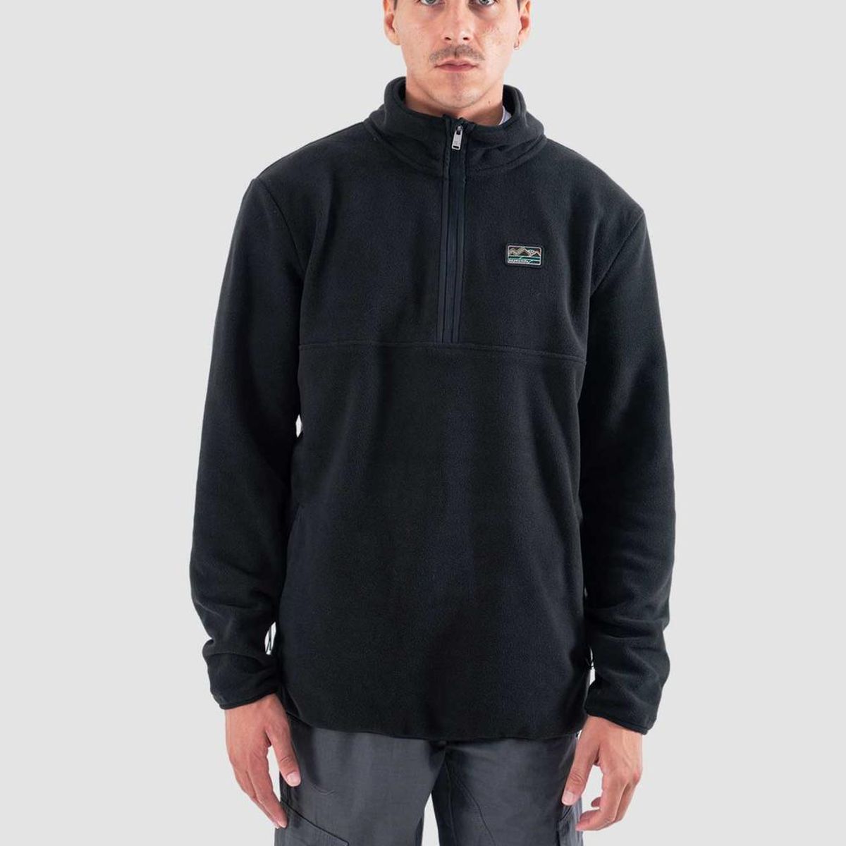 KAYA UNITE - Polar Hombre Half Zip Negro
