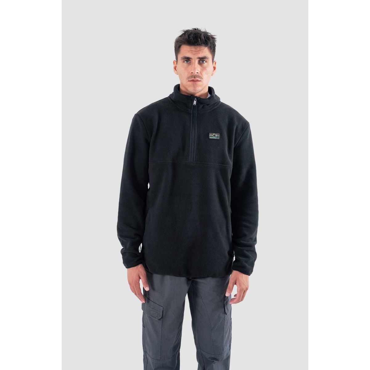 KAYA UNITE - Polar Hombre Half Zip Negro