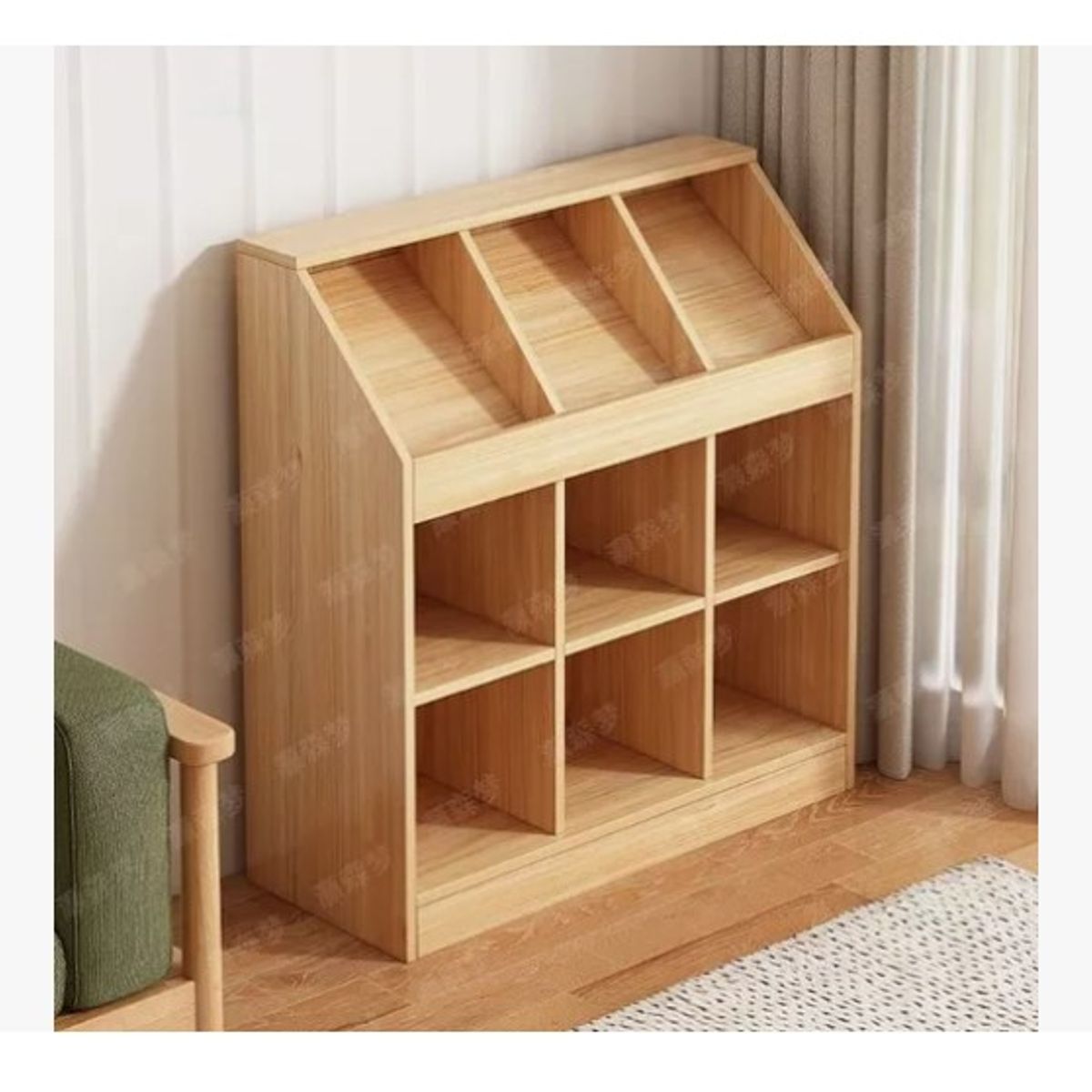 ESHOPANGIE - Sujetalibro Librero Estantería Organizador Infantil 3niveles-.