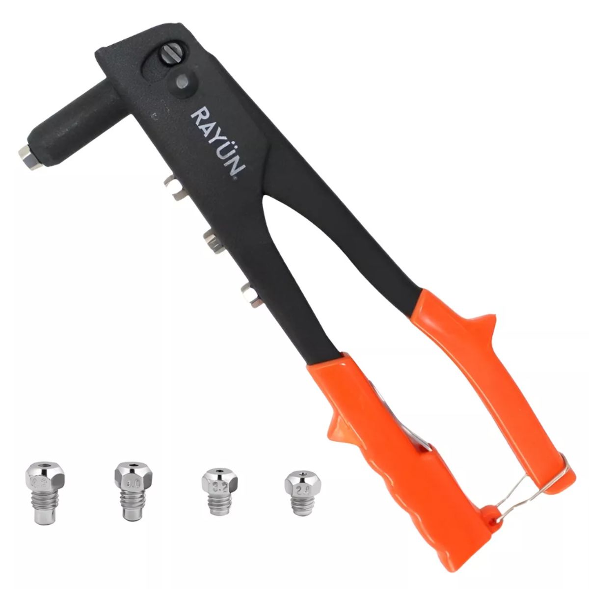 GENERICO - Remachadora Pop 4 Boquillas 10 Manual Llave Rayun