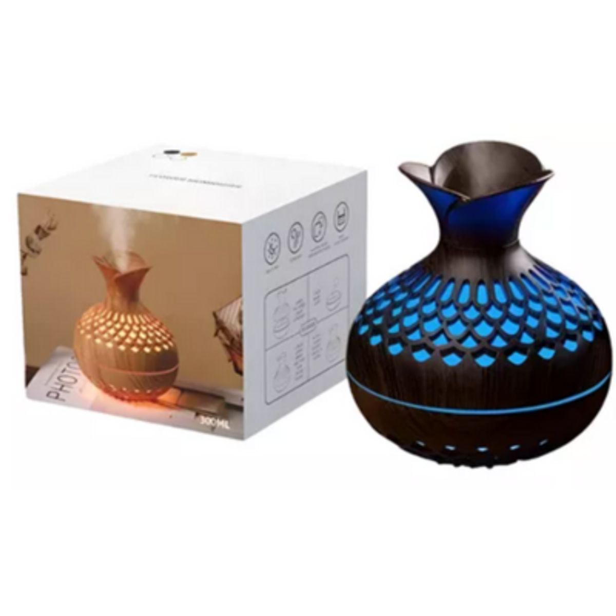 GENERICO - Vaporizador Humidificador Aromatizador Purificador Ambiente 260 ml