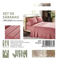 PASOS DE ANGELES - JUEGO DE SABANAS DE 200 HILOS PLAZA Y MEDIA COLOR A ELECCIÓN