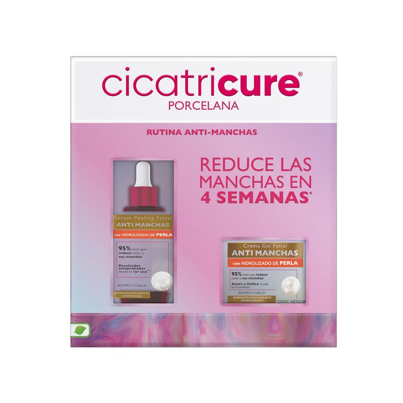CICATRICURE - Pack Cicatricure Porcelana Sérum Peeling 30Ml +Crema Gel 50G