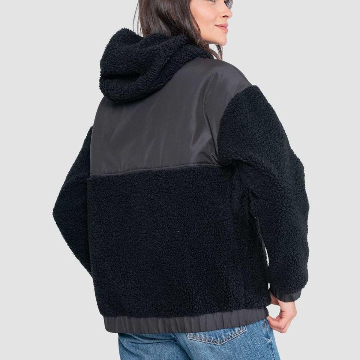 KAYA UNITE - Polerón Chiporro Mujer Puya Negro