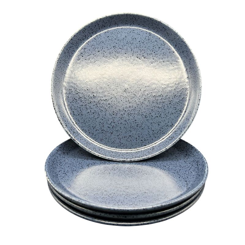 GENERICO - Pack 4 Plato Plano Decorativo Manchas