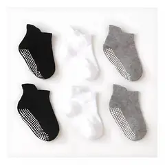 TIOZONEY - Calcetines Antiderrapantes Para Niños Calcetas Bebé 6 Pares