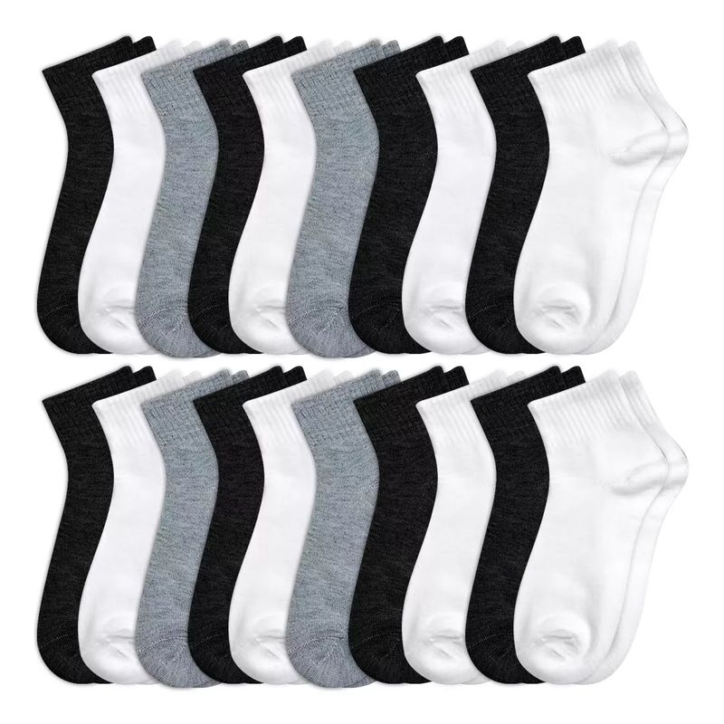 TIOZONEY - Calcetines Cortos Hombres Dama Unisex Calceta 20 Pares