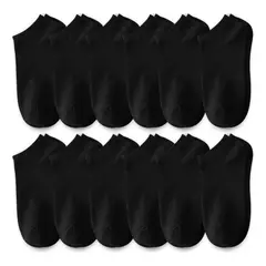 TIOZONEY - Calcetines Cortos Hombres Dama Unisex Cómodo 12 Pares
