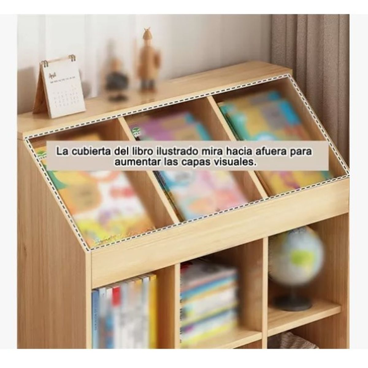 OFERTABKN - Sujetalibro Librero Estantería Organizador Infantil 3niveles