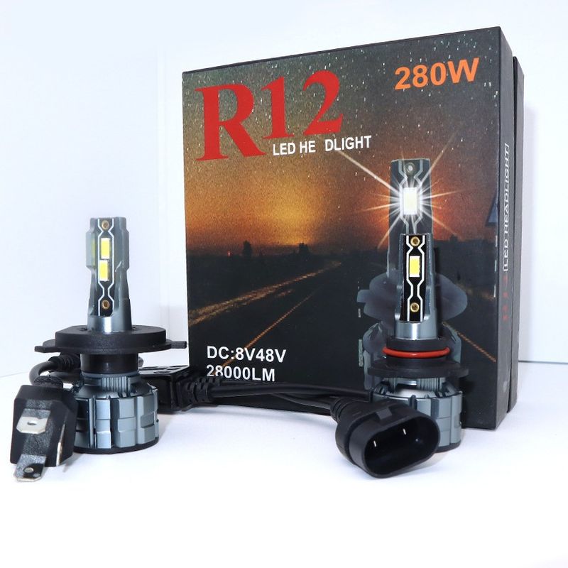 TIOZONEY - Kit Luces Turbo Led R12 280w 28000 Lm Canbus Reales