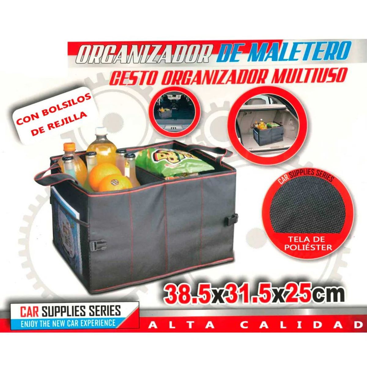 OEM - Organizador Auto Portátil Bolsa Caja Cesto Para Maletero